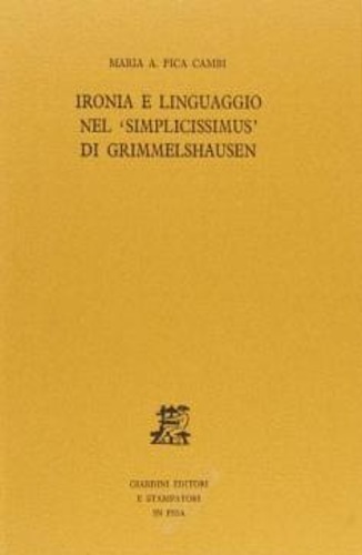 9788842707905-Ironia e linguaggio nel simplicissimus di Grimmelshausen.