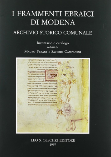 Inventario e catalogo: - Inventari dei manoscritti delle biblioteche d'Italia. Vol. 110. I frammenti ebraici di Modena. Archivio storico comuanale.