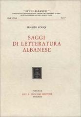 Koliqi,Ernesto. - Saggi di letteratura albanese.