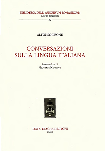Leone,Alfonso. - Conversazioni sulla lingua italiana.