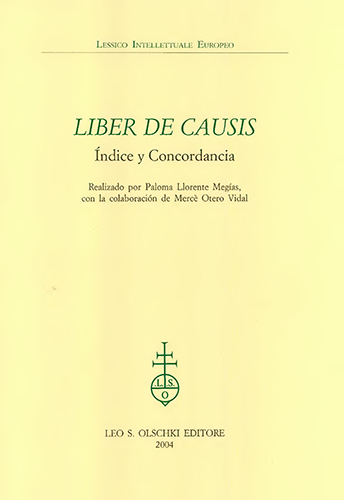  - Liber de causis. ndice y Concordancia.