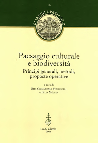 -- - Paesaggio culturale e biodiversit. Principi generali, metodi, proposte operative.