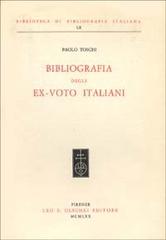 Toschi,Paolo. - Bibliografia degli ex-voto italiani.