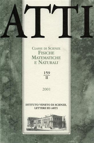 -- - Atti. Classe di Scienze Fisiche, Matematiche e Naturali. N.159. fascicolo II.