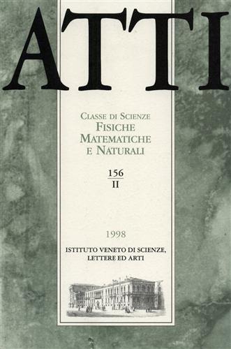 -- - Atti. Classe di Scienze Fisiche, Matematiche e Naturali. N.156. fascicolo II.
