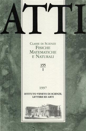 -- - Atti. Classe di Scienze Fisiche, Matematiche e Naturali. N.155. fascicolo I.