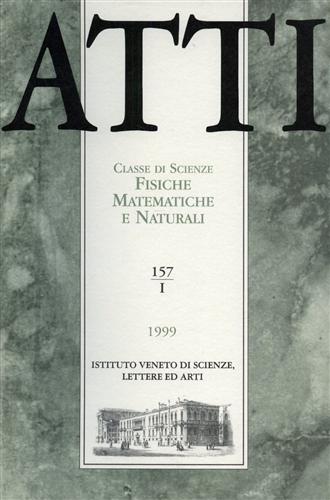 -- - Atti. Classe di Scienze Fisiche, Matematiche e Naturali. N.157. fascicolo I.