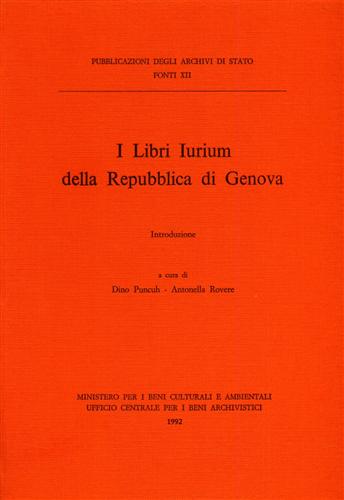 -- - I Libri Iurium della Repubblica di Genova. Introduzione.