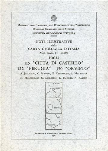-- - Note illustrative della Carta Geologica d'Italia FFi 115,122,130. Citt di Castello, Perugia, Orvieto.