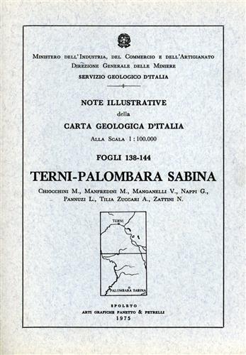 -- - Note illustrative della Carta Geologica d'Italia FFi.138, 144. Terni e Palombara Sabina.