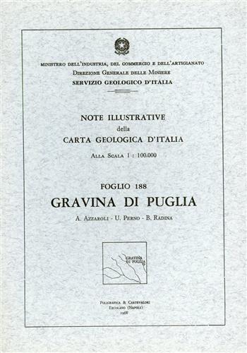 -- - Note illustrative della Carta Geologica d'Italia F188. Gravina in Puglia.