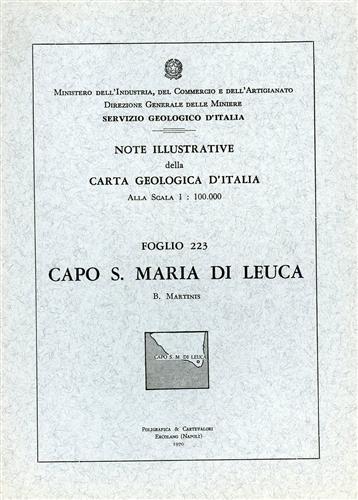 -- - Note illustrative della Carta Geologica d'Italia F223. Capo Santa Maria di Leuca.