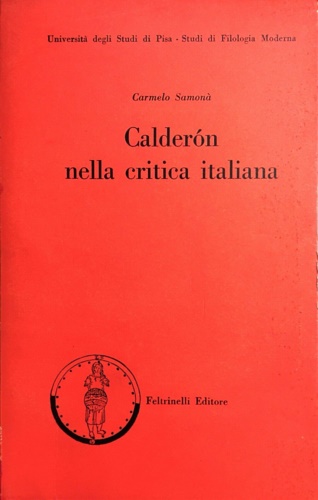 Samon,Carmelo. - Calderon nella critica italiana.