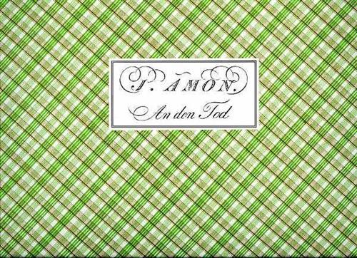 Amon,Johann Andreas. - An Den Tod mit Begleitung einer obligaten Floete und Piano-Forte oder Guitarre.
