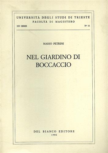 Petrini,Mario. - Nel giardino di Boccaccio.