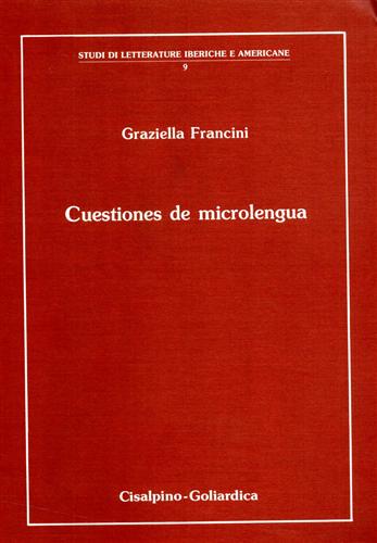 Francini,Graziella. - Cuestiones de microlengua.