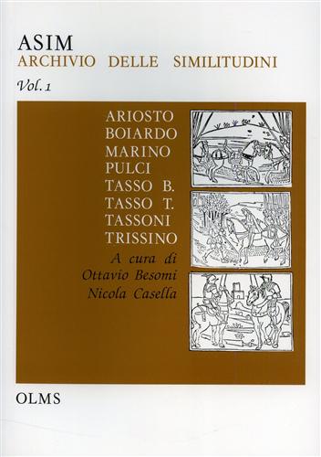 -- - Ariosto, Boiardo, Marino, Pulci, Bernardo Tasso, Torquato Tasso, Tassoni, Trissino.