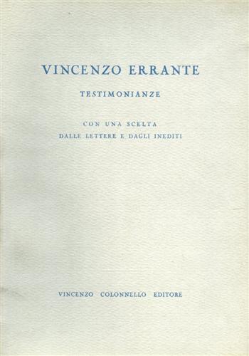 Errante,Vincenzo. - Testimonianze.