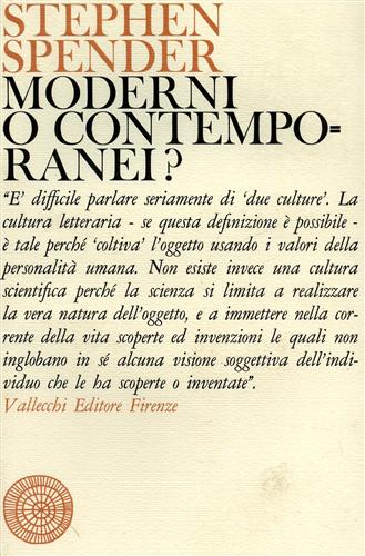 Spender,Stephen. - Moderni o contemporanei?
