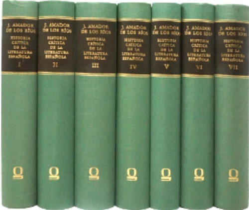 Amador de los Ros, Jos. - Historia crtica de la literatura espanola.