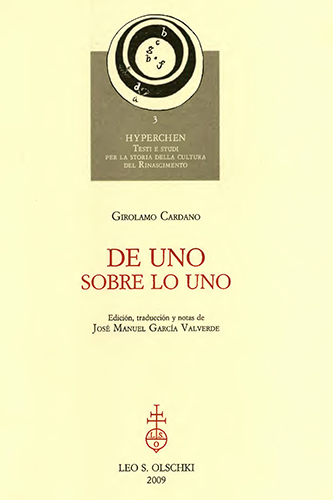 Cardano,Girolamo. - De uno. Sobre lo uno.