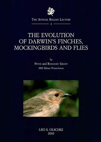 Grant,Peter e Rosemary. - The Evolution of Darwin's finches, mockingbirds and flies. 2005 Balzan Pricewinners.