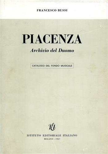 Bussi,Francesco. - Catalogo del fondo musicale. Piacenza. Archivio del Duomo.