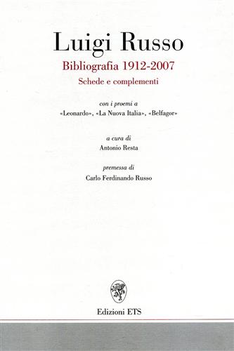 -- - Luigi Russo Bibliografia 1912-2007.
