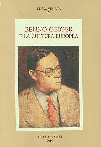 Meli M., Ari E. G. (a cura di). - Benno Geiger e la cultura europea.