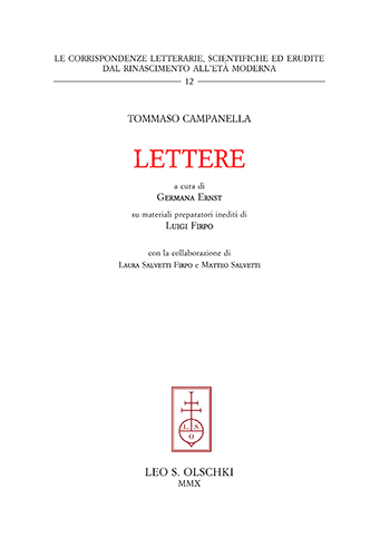 Campanella Tommaso. - Lettere.