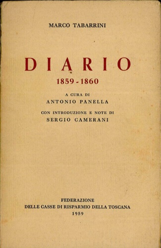 Tabarrini,Marco. - Diario 1859-1860.