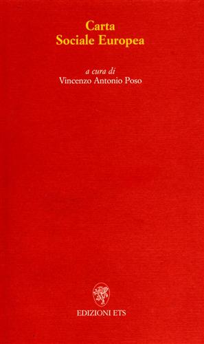 Poso,Vincenzo Antonio. - Carta Sociale Europea.