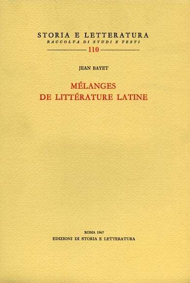 Bayet,Jean. - Mlanges de littrature latine.
