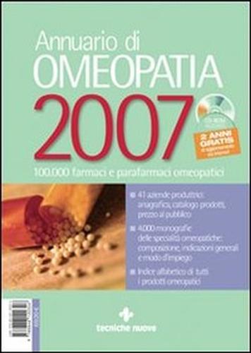 -- - Annuario di omeopatia 2007. Con CD-ROM. (41 aziende produttrici: anagr