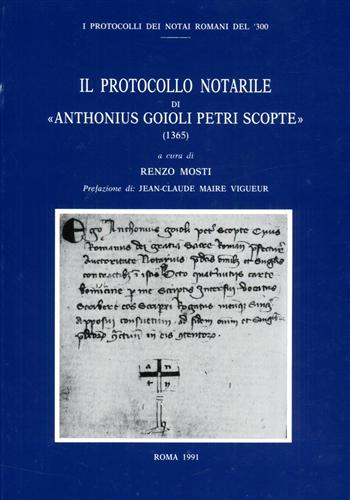 -- - Il Protocollo notarile di Anthonius Goioli Petri Scopte (1365).