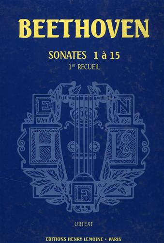 Beethoven,Ludwig van. - Sonates 1  15. Piano Klavier Sonate. 1er Recueil.