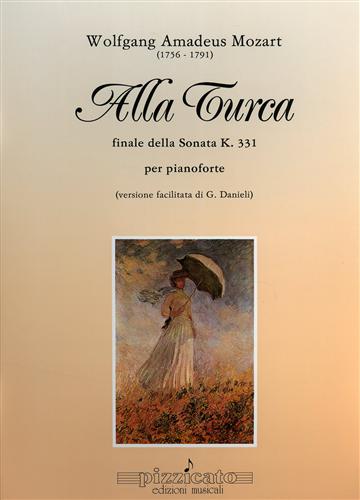 Mozart,Wolfgang Amadeus (1756-1791). - Alla turca, finale della sonata K 331 per pianoforte.