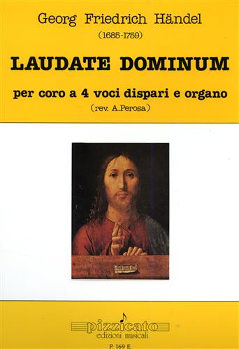Handel,Georg,Friedrich (1685-1759). - Laudate dominum per coro a 4 voci dispari e organo.