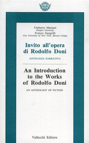 Mariani,Umberto. Zangrilli,Franco. - Invito all'opera di Rodolfo Doni. Antologia narrativa.