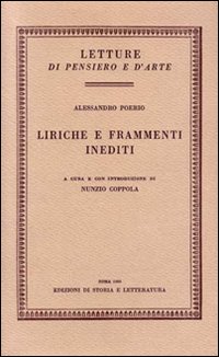 Poerio,Alessandro. - Liriche e frammenti inediti.