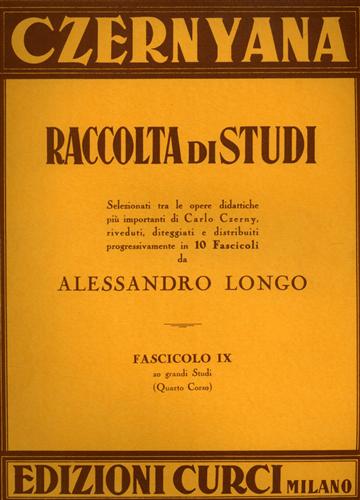 Longo,Alessandro. - Czernyana. 20 Grandi Studi (Quarto Corso). Selezionata tra le opere didat