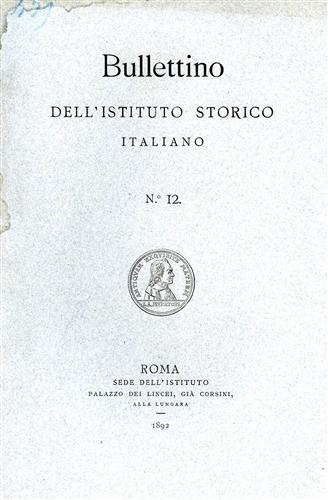 -- - Bullettino dell'Istituto Storico Italiano,12.