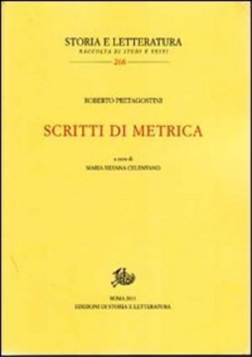 Pretagostini,Roberto. - Scritti di metrica.