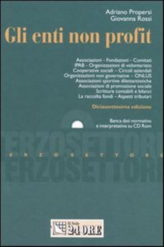 Propersi,Adriano. Rossi,Giovanna. - Gli enti non profit.