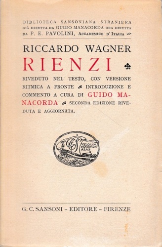 Wagner,Richard. - Rienzi.