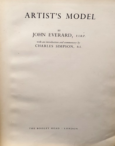 Everard,John. - Artist's Model.