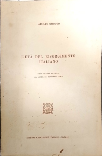Omodeo,Adolfo. - L'et del Risorgimento Italiano.