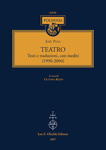 Pliya, Jos. - Teatro. Testi e traduzioni, con inediti (1990-2004) .