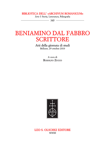 -- - Beniamino Dal Fabbro scrittore. Atti della giornata di studio