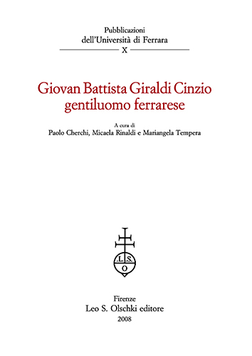 -- - Giovan Battista Giraldi Cinzio gentiluomo ferrarese.